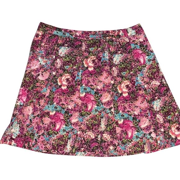 Lane Bryant’s Floral‎ A-Line Plus Travel Wear Skirt Multi Color SZ 20 - Picture 1 of 8